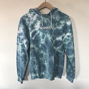 Misunderstood Blue Tye Dye Blue Hoodie Sweatshirt